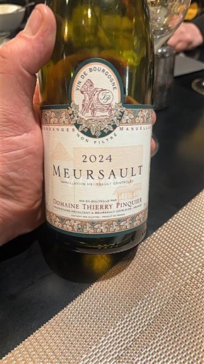 Bourgogne Meursault Domaine Thierry Pinquier 2024