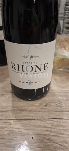 Vale do Ródano Côtes-do-Ródano Domaine Pelaquié Rive Droite 2017