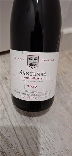 Bourgogne Santenay Domaine Nis Pouchegnaud & Fils Comme-Dessus 2010