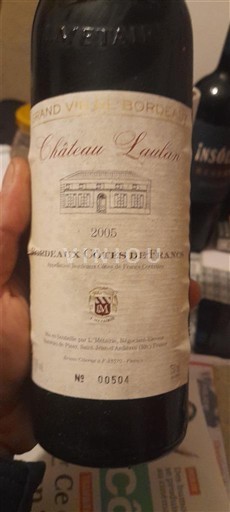 Víno Rouge sec Château Lauduc 2005 Francie Bordeaux Nespecifikováno AOC