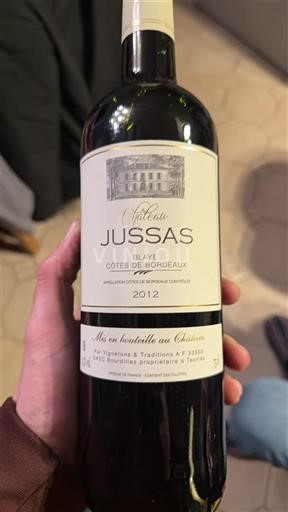 Bordeaux Blaye-Côtes-de-Bordeaux Château Jussas 2012
