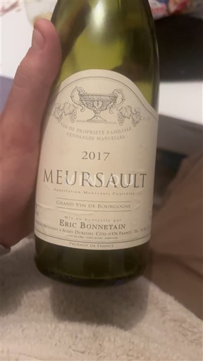 Bourgogne Meursault Éric Bonnetain 2017