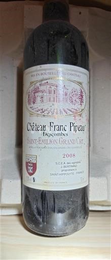 Bordeaux Saint-Émilion Grand Cru Grand Cru Château Franc Pipeau Descombes 2008