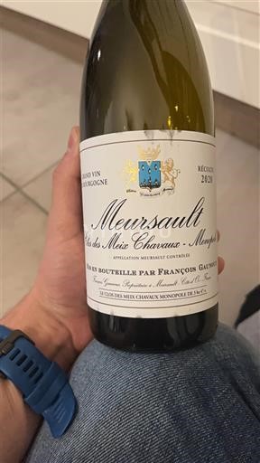 Bourgogne Meursault François Gaunoux Clos des Meix Chavaux Monopole 2020
