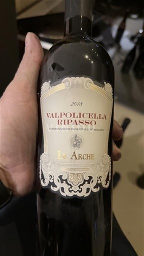 Vénétie Valpolicella Ripasso Le Arche 2018