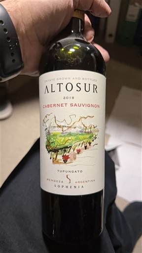Mendoza Không được chỉ định Sophenia Altosur Cabernet Sauvignon 2018