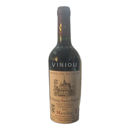 Bordeaux Pessac-Léognan Château Saint Eugène Martillac 2018