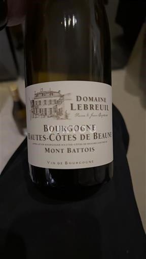 Bourgogne Ospecificerad Domaine Lebreuil Mont Battois 2021