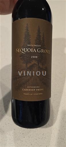 Vùng trồng nho được cấp phép California Napa Valley Sequoia Grove Rutherford Cabernet Franc Tonella Vineyard 2019