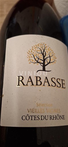 Rhônedalen Côtes du Rhône Rabasse Sélection Vieilles Vignes Icke årgångsbetecknad