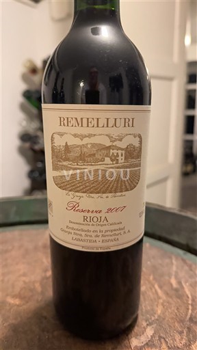 La Rioja Rioja Remelluri Reserva 2007