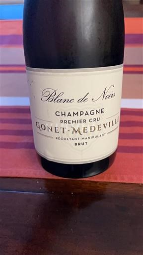 Champagne Sâm-panh Premier Cru Gonet-Medeville Blanc de Noirs Premier Cru Không niên vụ