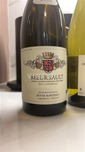 Bourgogne Meursault Boyer Martenot En L'Ormeau Ikke årgangsbestemt