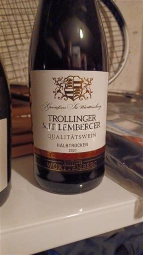 Württemberg Không được chỉ định Genossenschaftskellerei Heilbronn Trollinger mit Lemberger 2021