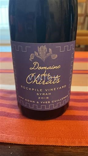 Vùng trồng nho được cấp phép California Rockpile Domaine S Chirats Rockpile Vineyard Syrah 2016