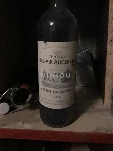 Weine Rouge sec Château Bel-Air Augereau 2011 Frankreich Bordeaux Côtes-de-Bourg AOC