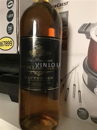 Bordeaux Sauternes Château Bastor-Lamontagne Les Remparts de Bastor Lamontagne 2011