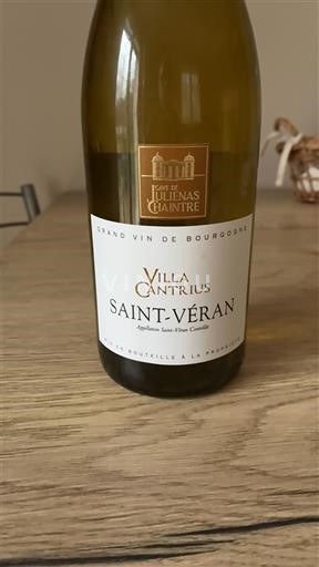Bourgogne Saint-Véran Cave de Juliénas Chaintré Villa Cantrius 2022