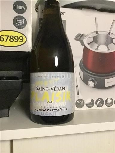 Bourgogne Saint-Véran Domaine Lassarat & Fils Plaisir Gourmand 2023