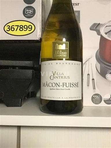 Vini Blanc sec Villa Cantrius Les Vignerons des Terres Secrètes (Cave de Prissé, Sologny, Verzé, Saint-Véran, Chardonnay, Hurigny et Laizé) 2022 Francia Borgogna Mâcon e Mâcon-Villages AOC