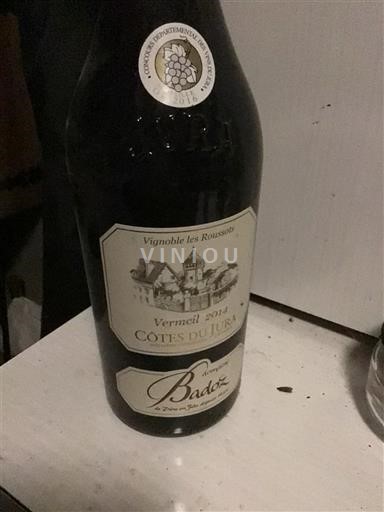 Jura Côtes du Jura Domaine Badoz Vermeil 2014