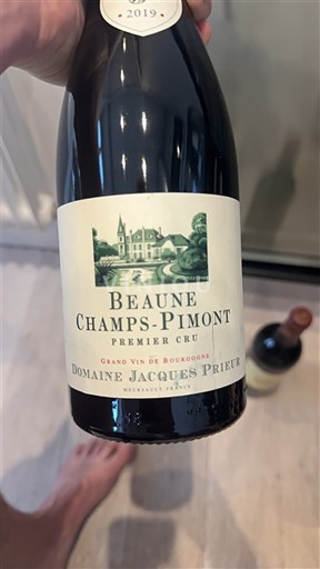 Vinos Rouge sec Beaune Champs-Pimont Domaine Jacques Prieur 2019 Francia Borgoña Beaune AOC Premier Cru