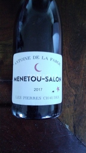 Thung lũng sông Loire Menetou-salon Antoine de la Farge Les Pierres Chaudes 2017