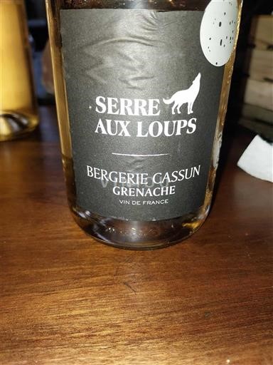 Languedoc Määrittelemätön Serre aux Loups Bergerie Cassun Ei vuosikertaa