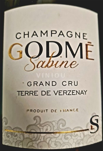 Champagne Sâm-panh Champagne Godmé Terre de Verzenay Grand Cru Không niên vụ