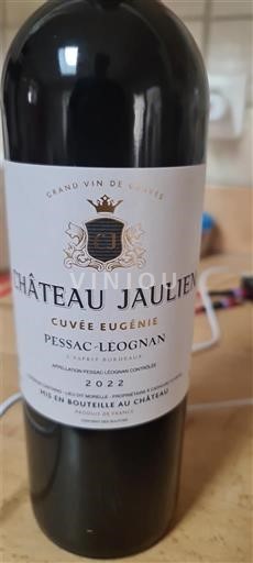 Víno Rouge sec Eugénie Château Jaulien 2022 Francie Bordeaux Pessac-Léognan AOC