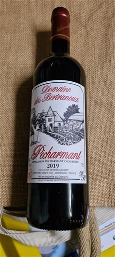 Tây Nam Pécharmant Domaine S Bertranoux 2019