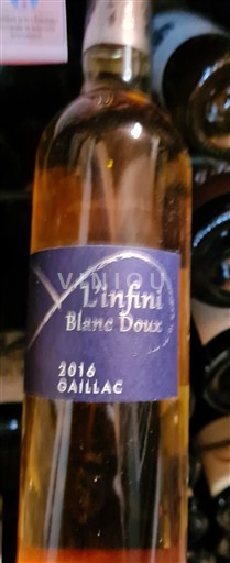 Tây Nam Gaillac L'Infini blanc doux 2016