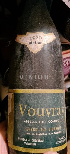 Valle del Loira Vouvray Domaine Vigneau-Chevreau 1970