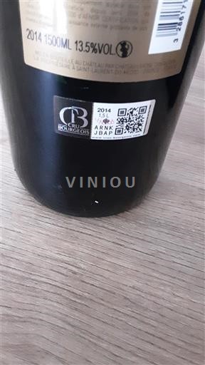 Bordeaux Haut-Médoc Château Ramage La Batisse 2014