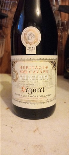 Vallée du Rhône Côtes-du-rhône-villages Héritages de Cavare 2022