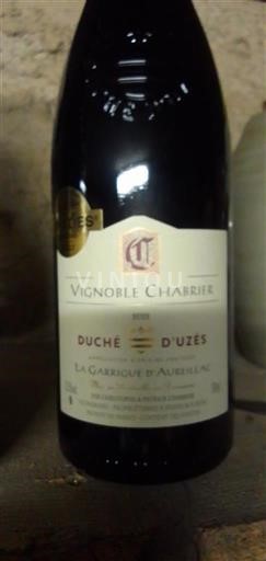 Thung lũng Rhône Duché d'Uzès Vignoble Chabrier La Garrigue d'Aurelien Không niên vụ