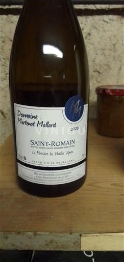 Bourgogne Saint-Romain Domaine Martout Mallard La Perrière les Vielles Vignes 2020
