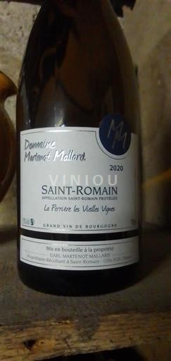 Bourgogne Saint-Romain Domaine Martenot Mallard La Perrière les Vieilles Vignes 2020