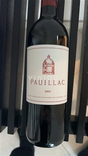 Bordeaux Pauillac Grand Cru Château Lafite Rothschild 2003