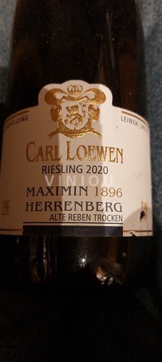Mosel Moselle Carl Loewen Maximin 1896 Herrenberg Alte Reben Trocken 2020