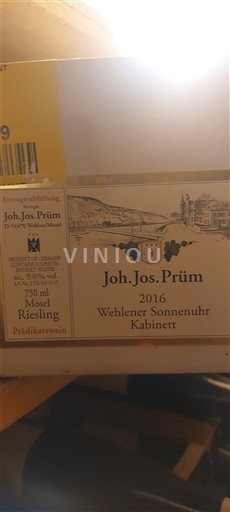 Mosel Moselle Joh. Jos. Prüm Wehlener Sonnenuhr Kabinett 2016