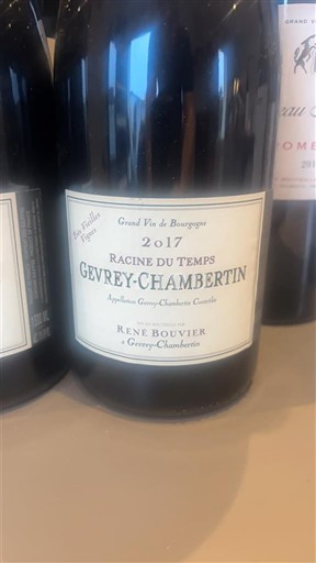 Burgundy Gevrey-Chambertin René Bouvier Racine du Temps 2017