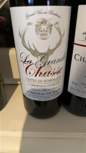 Bordeaux Côtes de Bordeaux Château Haut La Grande Chasse 2020