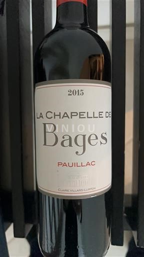 Bordéus Pauillac La Chapelle de Bages 2015