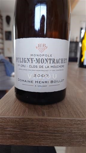 Bourgogne Puligny-Montrachet Premier Cru Domaine Henri Boillot Monopole Clos de la Mouchère 2007