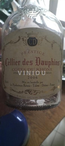 Valle del Rodano Côtes-du-Rhône Cellier des Dauphins Prestige 2006