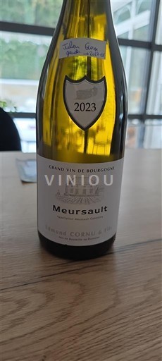 Vine Blanc sec Domaine Cornu 2023 Frankrig Bourgogne Meursault AOC