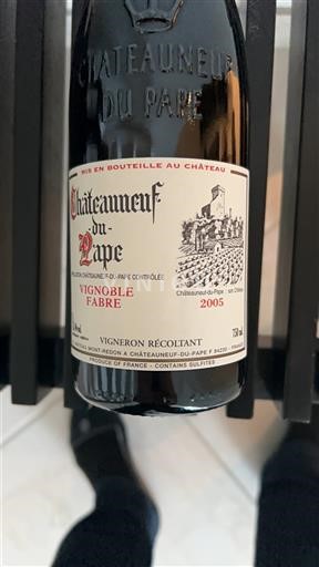 Rona dolina Châteauneuf-du-Pape Vignoble Fabre 2005