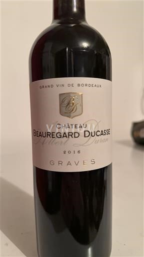 Bordeaux Graves Château Beau Regard Ducasse 2016