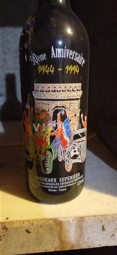 Weine Rouge sec 50ème Anniversaire 1944-1994 1994 Frankreich Bordeaux Bordeaux Supérieur AOC